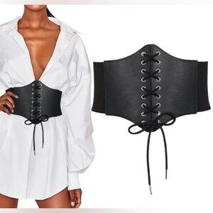 Black Corset Belt Stretchy